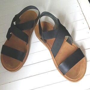 Dreampairs Sandals Womens Size 6.5 Black